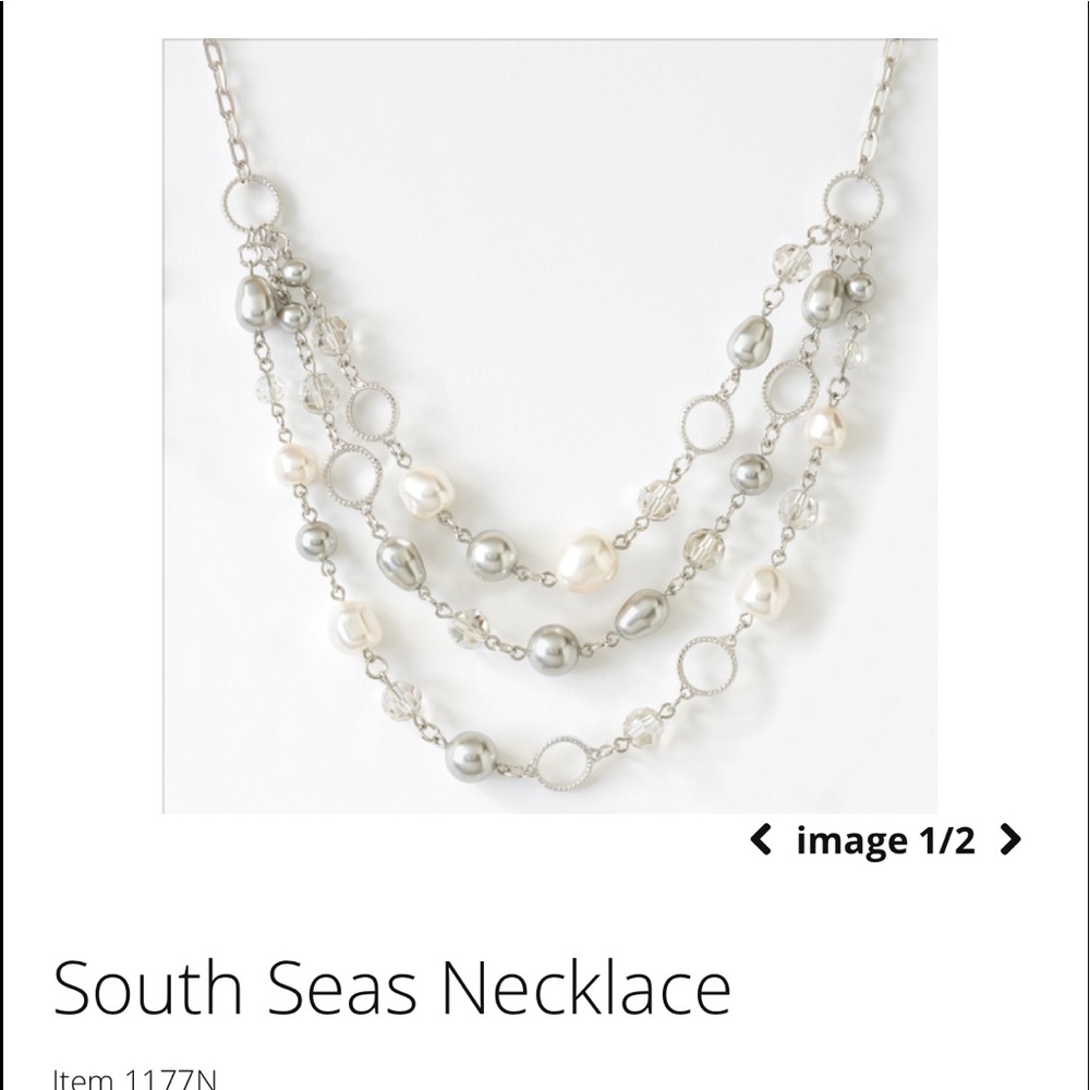 Touchstone Crystal “South Seas Necklace” Gorgeous